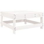 Casa si Gradina - Gradina si terasa - Mobilier exterior - Seturi mobila gradina - Set mobilier relaxare de gradina, 4 piese, alb, lemn masiv pin - Infinity.ro