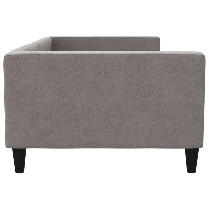 Casa si Gradina - Mobilier - Paturi si accesorii - Paturi - Cadru de pat, gri taupe, 100 x 200 cm, material textil - Infinity.ro