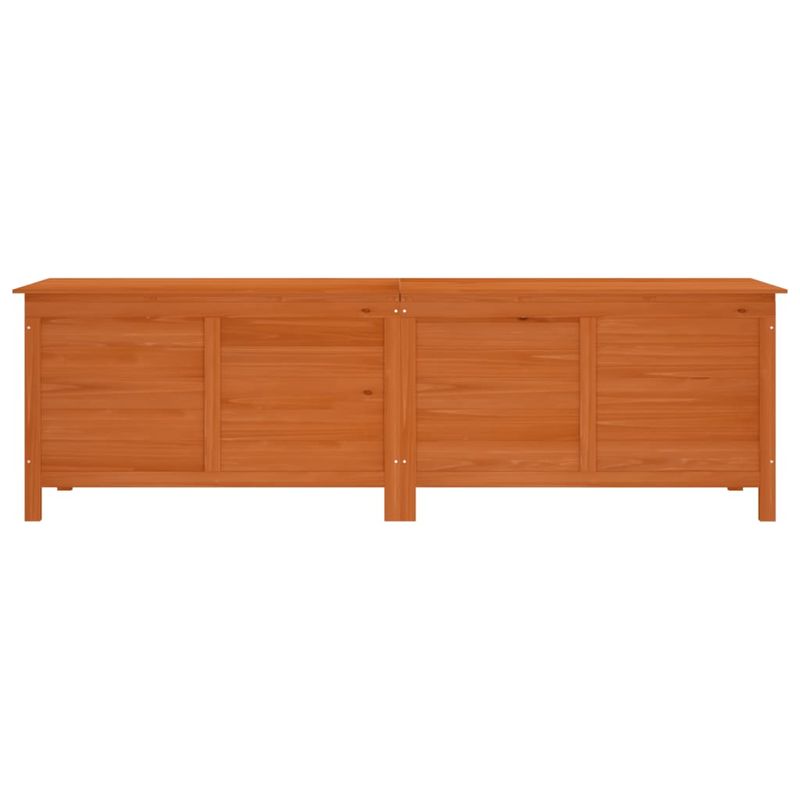 Casa si Gradina - Gradina si terasa - Mobilier exterior - Dulapuri si lazi depozitare exterior - Lada depozitare gradina maro 198,5x50x56,5 cm lemn masiv brad - Infinity.ro