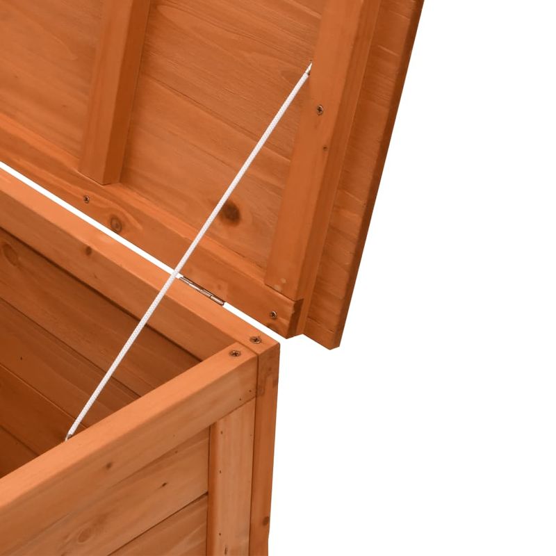 Casa si Gradina - Gradina si terasa - Mobilier exterior - Dulapuri si lazi depozitare exterior - Lada depozitare gradina maro 198,5x50x56,5 cm lemn masiv brad - Infinity.ro