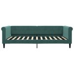 Casa si Gradina - Mobilier - Paturi si accesorii - Paturi - Cadru de pat, verde inchis, 100x200 cm, catifea - Infinity.ro