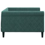Casa si Gradina - Mobilier - Paturi si accesorii - Paturi - Cadru de pat, verde inchis, 100x200 cm, catifea - Infinity.ro