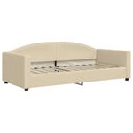 Casa si Gradina - Mobilier - Paturi si accesorii - Paturi - Pat de zi, crem, 90x200 cm, material textil - Infinity.ro