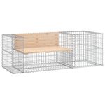 Casa si Gradina - Gradina si terasa - Mobilier exterior - Bancute de gradina - Banca de gradina cu cos gabion, lemn masiv de pin - Infinity.ro