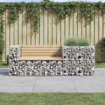 Casa si Gradina - Gradina si terasa - Mobilier exterior - Bancute de gradina - Banca de gradina cu cos gabion, lemn masiv de pin - Infinity.ro