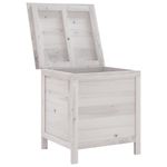 Casa si Gradina - Gradina si terasa - Mobilier exterior - Dulapuri si lazi depozitare exterior - Lada depozitare de gradina alb 50x49x56,5 cm lemn masiv de brad - Infinity.ro