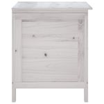 Casa si Gradina - Gradina si terasa - Mobilier exterior - Dulapuri si lazi depozitare exterior - Lada depozitare de gradina alb 50x49x56,5 cm lemn masiv de brad - Infinity.ro