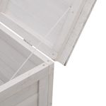 Casa si Gradina - Gradina si terasa - Mobilier exterior - Dulapuri si lazi depozitare exterior - Lada depozitare de gradina alb 50x49x56,5 cm lemn masiv de brad - Infinity.ro