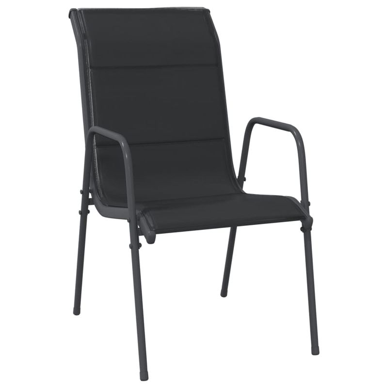 Casa si Gradina - Gradina si terasa - Mobilier exterior - Seturi mobila gradina - Set mobilier de gradina, 5 piese, negru, otel si textilena - Infinity.ro