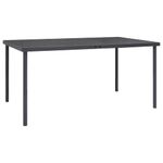 Casa si Gradina - Gradina si terasa - Mobilier exterior - Seturi mobila gradina - Set mobilier de gradina, 5 piese, negru, otel si textilena - Infinity.ro