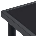 Casa si Gradina - Gradina si terasa - Mobilier exterior - Seturi mobila gradina - Set mobilier de gradina, 5 piese, negru, otel si textilena - Infinity.ro