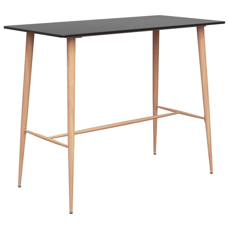Casa si Gradina - Mobilier - Seturi de mobilier - Seturi bucatarie - Set mobilier de bar, 5 piese, negru si alb - Infinity.ro