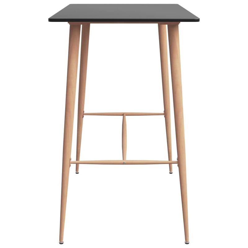Casa si Gradina - Mobilier - Seturi de mobilier - Seturi bucatarie - Set mobilier de bar, 5 piese, negru si alb - Infinity.ro