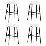 Casa si Gradina - Mobilier - Seturi de mobilier - Seturi bucatarie - Set mobilier de bar, 5 piese, negru si alb - Infinity.ro