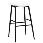 Casa si Gradina - Mobilier - Seturi de mobilier - Seturi bucatarie - Set mobilier de bar, 5 piese, negru si alb - Infinity.ro