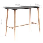 Casa si Gradina - Mobilier - Seturi de mobilier - Seturi bucatarie - Set mobilier de bar, 5 piese, negru si alb - Infinity.ro