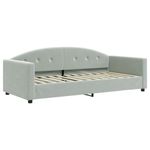 Casa si Gradina - Mobilier - Paturi si accesorii - Paturi - Cadru de pat, gri deschis, 90x200 cm, catifea - Infinity.ro
