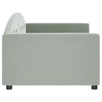 Casa si Gradina - Mobilier - Paturi si accesorii - Paturi - Cadru de pat, gri deschis, 90x200 cm, catifea - Infinity.ro