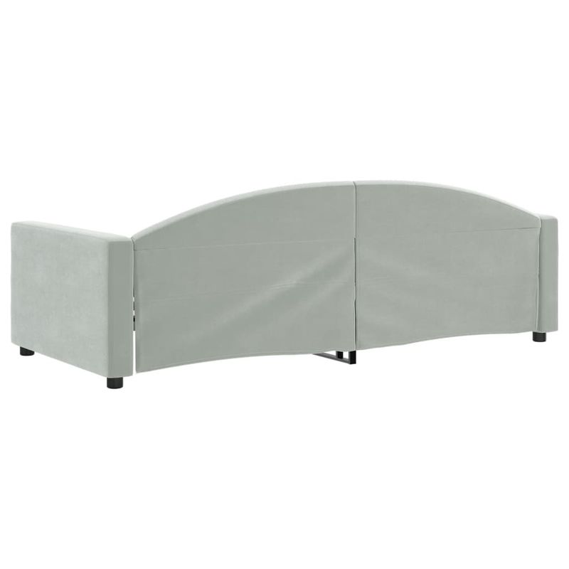 Casa si Gradina - Mobilier - Paturi si accesorii - Paturi - Cadru de pat, gri deschis, 90x200 cm, catifea - Infinity.ro