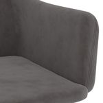Casa si Gradina - Mobilier - Scaune si fotolii - Scaune - Scaune de bucatarie, 2 buc., gri inchis, catifea - Infinity.ro