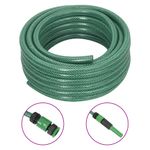 Casa si Gradina - Gradinarit si plante - Instalatii si accesorii pentru irigatii - Furtunuri de gradina si accesorii - Furtun de gradina cu set de racorduri, verde, 0,6", 20 m, PVC - Infinity.ro