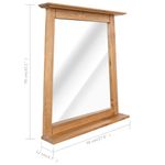 Casa si Gradina - Mobilier - Seturi de mobilier - Seturi baie - Set de baie, 5 piese, lemn masiv de pin - Infinity.ro