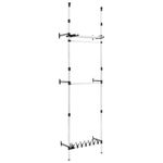 Casa si Gradina - Mobilier - Dulapuri si sifoniere - Sifoniere - Sistem sifonier telescopic, cu bare si raft, aluminiu - Infinity.ro