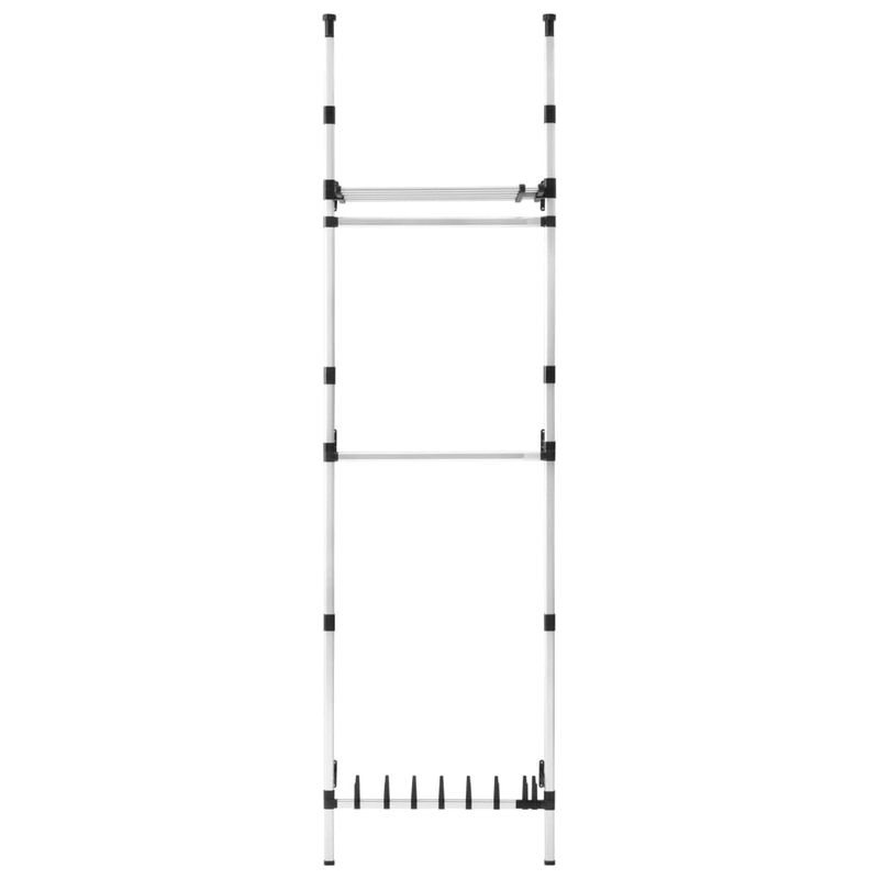 Casa si Gradina - Mobilier - Dulapuri si sifoniere - Sifoniere - Sistem sifonier telescopic, cu bare si raft, aluminiu - Infinity.ro