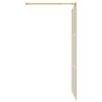 Casa si Gradina - Sanitare - Cazi si cabine de dus - Paravane si usi - Paravan de dus walk-in auriu 115x195 cm sticla ESG transparenta - Infinity.ro
