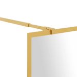 Casa si Gradina - Sanitare - Cazi si cabine de dus - Paravane si usi - Paravan de dus walk-in auriu 115x195 cm sticla ESG transparenta - Infinity.ro