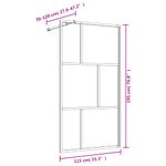 Casa si Gradina - Sanitare - Cazi si cabine de dus - Paravane si usi - Paravan de dus walk-in auriu 115x195 cm sticla ESG transparenta - Infinity.ro