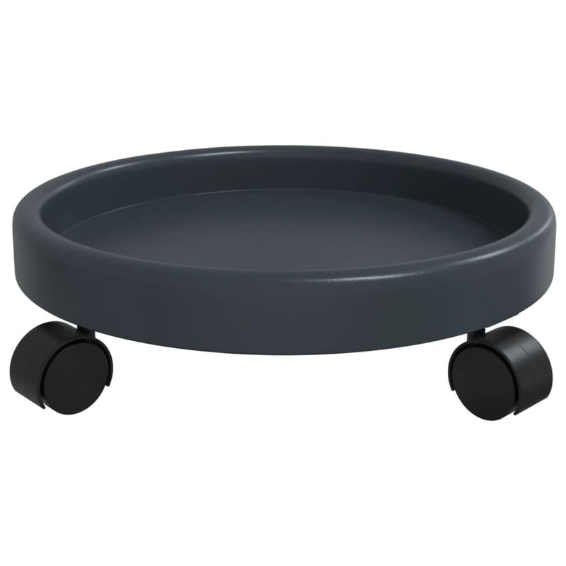 Casa si Gradina - Gradinarit si plante - Plante si ghivece - Ghivece si suporturi - Carucioare pentru plante cu roti 2 buc. gri diametru 34cm 35kg - Infinity.ro