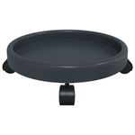 Casa si Gradina - Gradinarit si plante - Plante si ghivece - Ghivece si suporturi - Carucioare pentru plante cu roti 2 buc. gri diametru 34cm 35kg - Infinity.ro