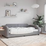 Casa si Gradina - Mobilier - Paturi si accesorii - Paturi - Pat de zi, gri deschis, 90x200 cm, material textil - Infinity.ro