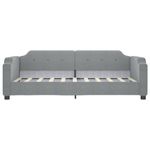 Casa si Gradina - Mobilier - Paturi si accesorii - Paturi - Pat de zi, gri deschis, 90x200 cm, material textil - Infinity.ro