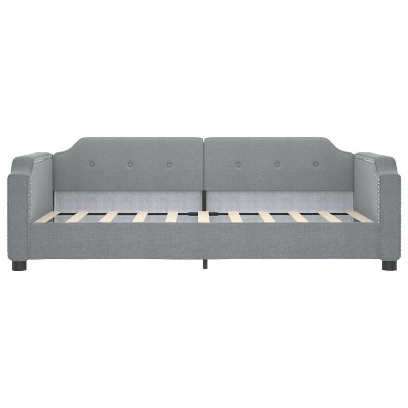 Casa si Gradina - Mobilier - Paturi si accesorii - Paturi - Pat de zi, gri deschis, 90x200 cm, material textil - Infinity.ro