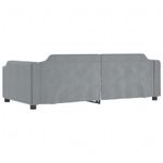 Casa si Gradina - Mobilier - Paturi si accesorii - Paturi - Pat de zi, gri deschis, 90x200 cm, material textil - Infinity.ro