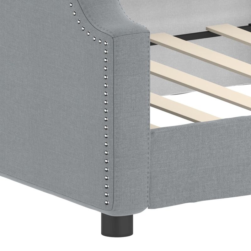 Casa si Gradina - Mobilier - Paturi si accesorii - Paturi - Pat de zi, gri deschis, 90x200 cm, material textil - Infinity.ro