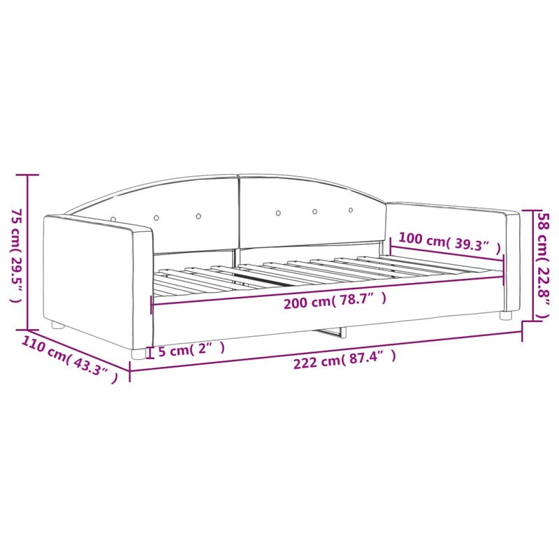 Casa si Gradina - Mobilier - Paturi si accesorii - Paturi - Cadru de pat, gri deschis, 100x200 cm, catifea - Infinity.ro