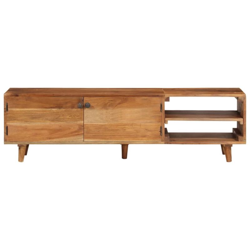 Casa si Gradina - Mobilier - Comode si corpuri - Comode - Comoda TV, lemn masiv acacia cu finisaj tip miere, 140x30x40 cm - Infinity.ro