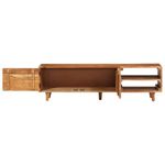 Casa si Gradina - Mobilier - Comode si corpuri - Comode - Comoda TV, lemn masiv acacia cu finisaj tip miere, 140x30x40 cm - Infinity.ro