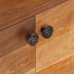 Casa si Gradina - Mobilier - Comode si corpuri - Comode - Comoda TV, lemn masiv acacia cu finisaj tip miere, 140x30x40 cm - Infinity.ro