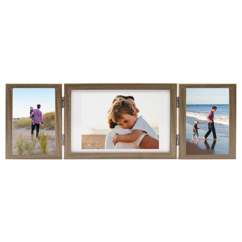 Market - Cadouri - Rame si albume foto - Rama foto tripla, colaj, maro deschis, 28x18 cm+2x(13x18 cm) - Infinity.ro