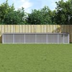 Petshop - Accesorii petshop - Culcusuri si custi - Custi interior si exterior - Cotet pui cu acoperis gri deschis 603x98x90 cm otel galvanizat - Infinity.ro