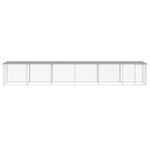 Petshop - Accesorii petshop - Culcusuri si custi - Custi interior si exterior - Cotet pui cu acoperis gri deschis 603x98x90 cm otel galvanizat - Infinity.ro