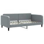 Casa si Gradina - Mobilier - Paturi si accesorii - Paturi - Cadru de pat, gri deschis, 100 x 200 cm, material textil - Infinity.ro