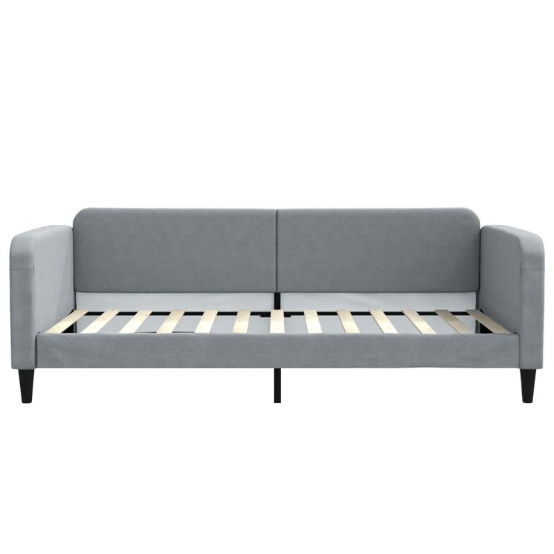 Casa si Gradina - Mobilier - Paturi si accesorii - Paturi - Cadru de pat, gri deschis, 100 x 200 cm, material textil - Infinity.ro