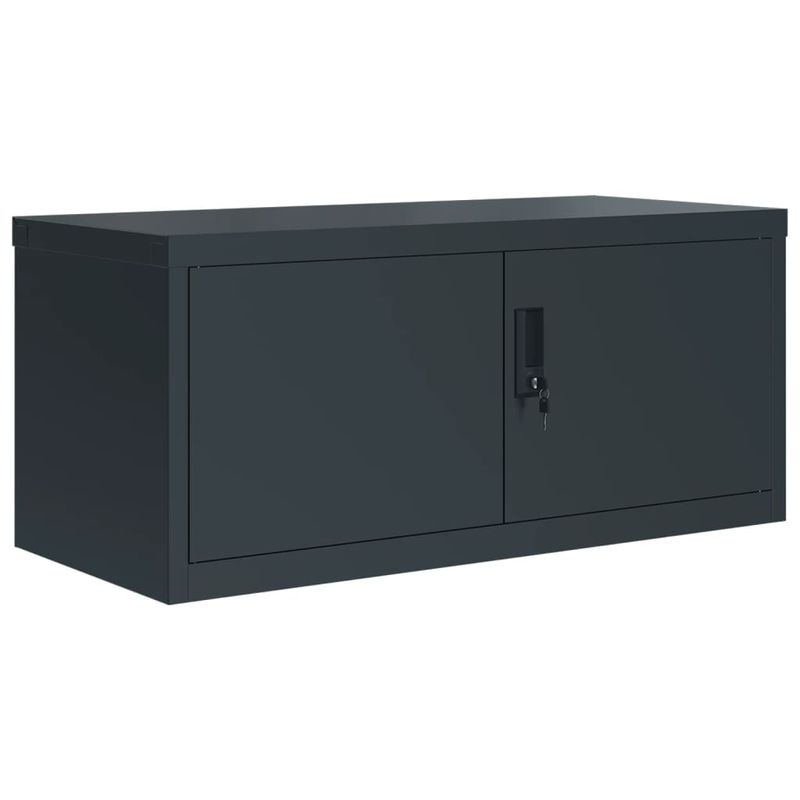 Casa si Gradina - Constructii - Depozitare, transport si protectie - Rafturi, fisete si vestiare - Fiset, antracit, 90x40x110 cm, otel - Infinity.ro