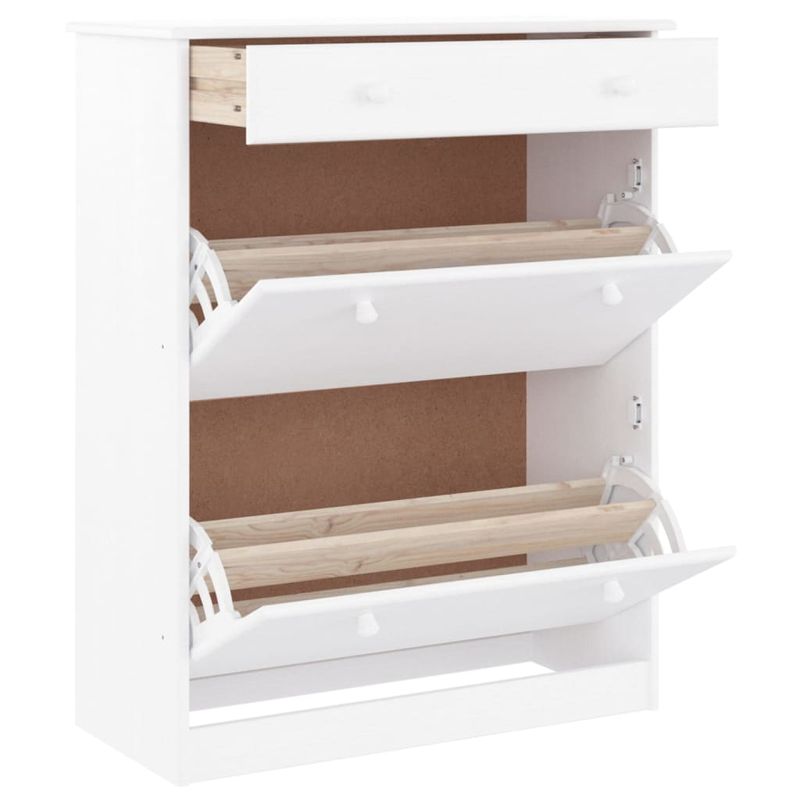 Casa si Gradina - Mobilier - Organizare si depozitare - Organizator incaltaminte - Pantofar ALTA, alb, 77x35x96 cm, lemn masiv de pin - Infinity.ro