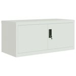 Casa si Gradina - Constructii - Depozitare, transport si protectie - Rafturi, fisete si vestiare - Fiset, gri deschis, 90x40x110 cm, otel - Infinity.ro
